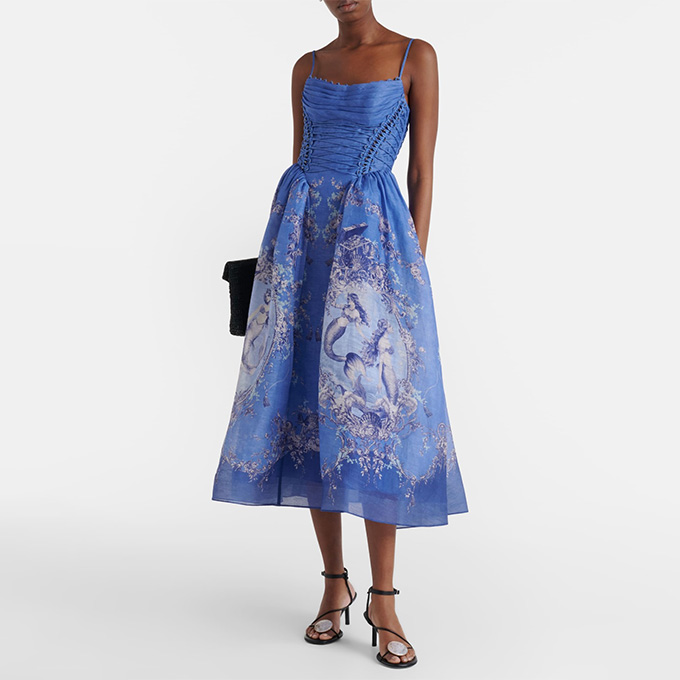 zimmermann rebellion mermaid picnic midi dress
